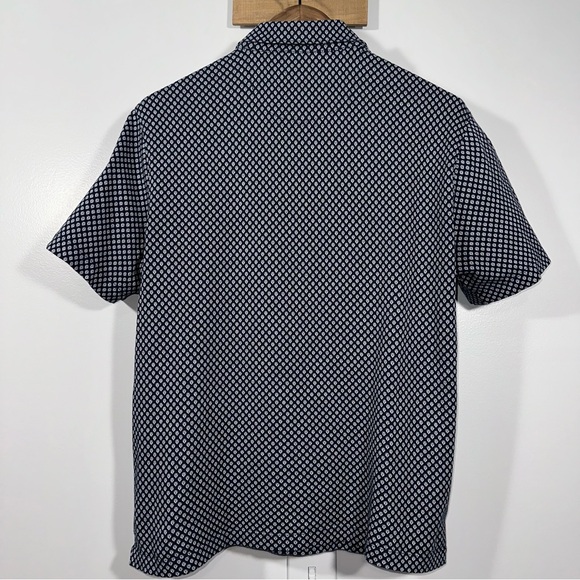 💙UNTUCKIT Men's Polo Golf Shirt - Geometric Design - Large (Slimmer Fit) NWOT - Picture 2 of 16